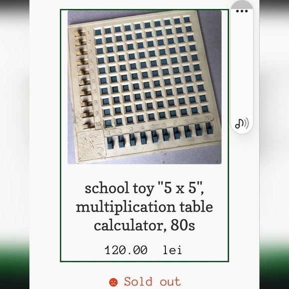 80s Romanian school toy  multiplication table vintage easy calculator - Picture 8 of 8